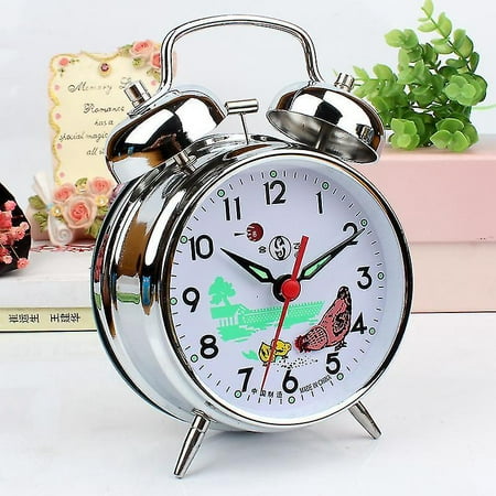 Vintage Animated Pecking Chicken Hen Alarm Clock, Classic Mechanical Alarm Clock Wnq