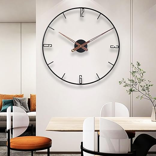 Wall Clock,20inch Decorative Wall Clocks,Silent Non-Ticking Quality Quartz Wall Clock Battery Operated,Large Wall Clock for Living Room,Kitchen,Home,Bathroom,Bedroom Wall Decor