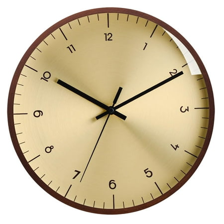 Wall Clock Elegant Battery Powered Precise Metal Retro for Brass Surface C