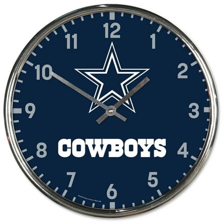 WinCraft Dallas Cowboys Chrome Wall Clock