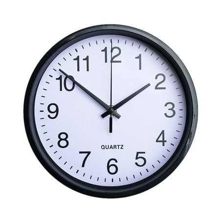 wirlsweal Quiet Sleeping Environment Wall Clock Silent Wall Clock 8 Inch Wall Clock Silent Non-ticking Hanging Clock Number Round Clock for Home Office