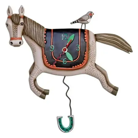 Woah Horse Pendulum Clock