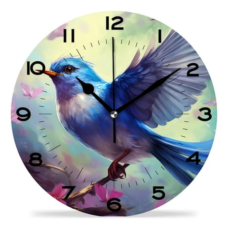 XIAGEANA 12 Inch Wall Clock Silent Non-Ticking Coconut Palm Trees Beach Art