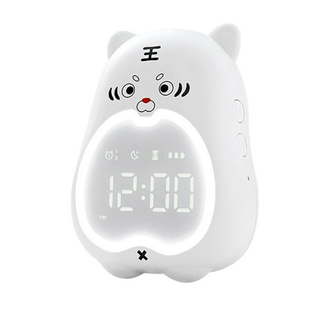 YaChu[Exclusive for Children Students] LED Digital Alarm Clock Cute-Tiger Bedside Kids Digital Alarm Clock Table Wake Up Night Light