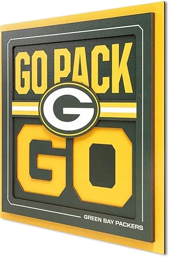 YouTheFan NFL Green Bay Packers Slogan Series 3D Wall Art