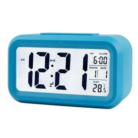 Zendure Electronic Digital LED Screen Alarm Clock, Temperature Battery Operated