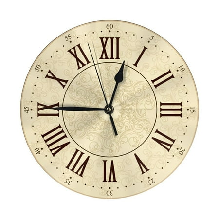 10 Inch Wall Clock Silent Non Ticking Battery Operated Creative Quiet Round Clock For Kitchen Bathroom Home Bedroom Office Living Room Retro Vintage Wall Clock11