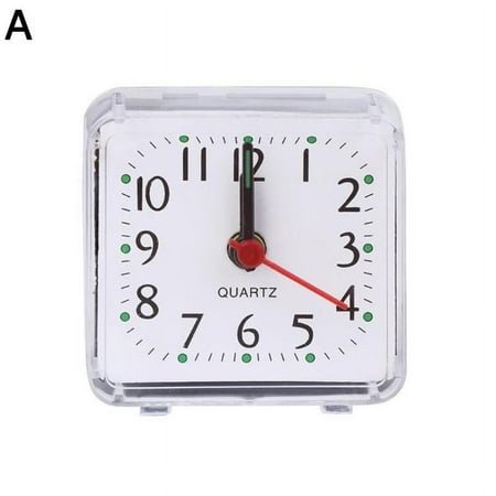 1x Modern Mini Quartz Clocks Travel Alarm Clock Bedroom Home Table Clock m S9T4