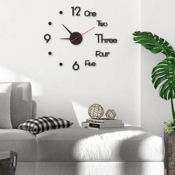 Beforeyayn Large Wall Clock Watch DIY Sticker Wall Clocks Pared Home Decoration Special Living Room Home Decoration Office Shop Art Decor Holiday Savings Gifts