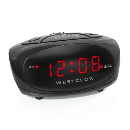 70044A Black Super Loud Electric Digital Alarm Clock with 0.6 Red LED Display