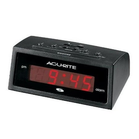 AcuRite 6 Amber Intelli-Time Alarm Clock