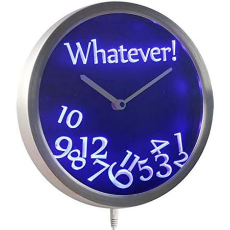 ADVPRO nc0464-b Whatever Time Bar Beer Retire Gift Decor Neon LED Wall Clock