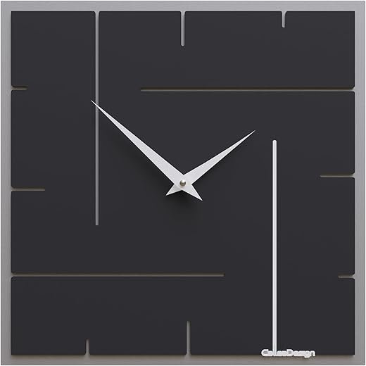 CalleaDesign 13 x 13 Wall Clock Grid (Black)