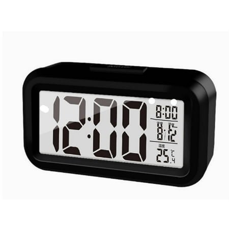 CCOCC Alarm Clock,Clear Large LED Digital Clock,Smart Bedside Clock with Night Light,Convenient Alarm Clock with Snooze Function