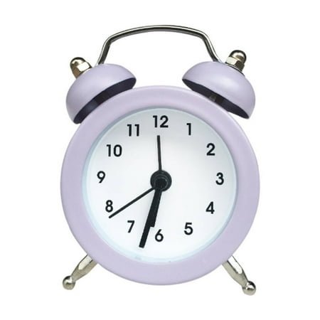 CCOCC Alarm Clock,Vintage Double Bell Alarm Clock,Polished Silver Table Clock,Classic Alarm Clock with Clear Display