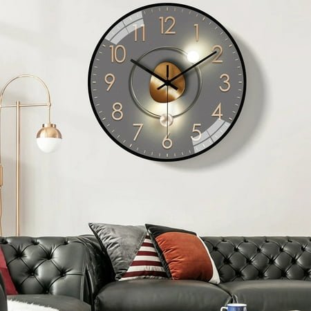 Clearance！ Miommo Luxury Silent Wall Clock 8 Inch Modern Wall Clock Silent Non Ticking Battery Operated Wall Mounted Clock Living Room Bedroom KitchenOffice Classroom Decor