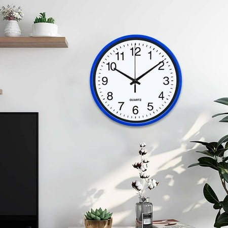 Clearance! WOCACHI Modern Wall Clock Round Wall Clock Simple High Precision Battery Operated Easy to Read Non Ticking Quartz Clock for Wall Decor Wall.