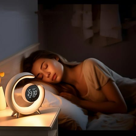 Colorful Bedside Light, White Noise, Alarm Clock, Wake-up, Colorful Light, Small Night Light, Smart Household Appliances