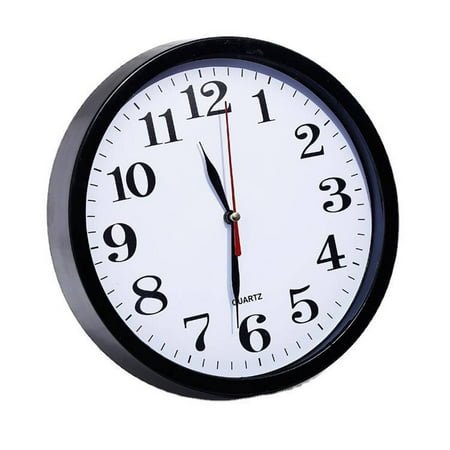 DESIGNICE Wall Clock,Classic European Vintage Design Bathroom Clock,Elegant and Minimalist Kitchen Clock,Black