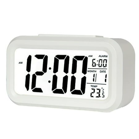 Electronic alarm clock luminous smart clock student children creative LED digital alarm clock gift - white