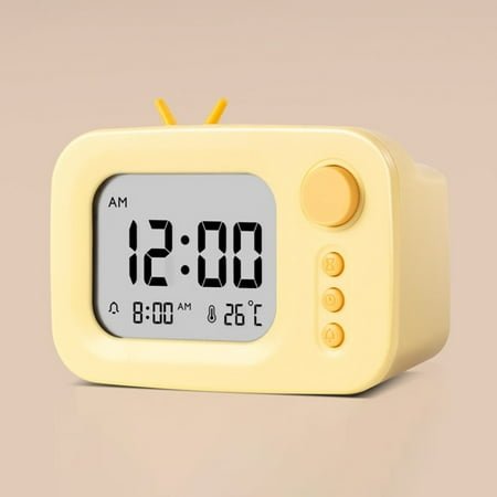 Electronic hygrograph Intelligent alarm clock Multi-functional bedside glow-in-the-dark timer