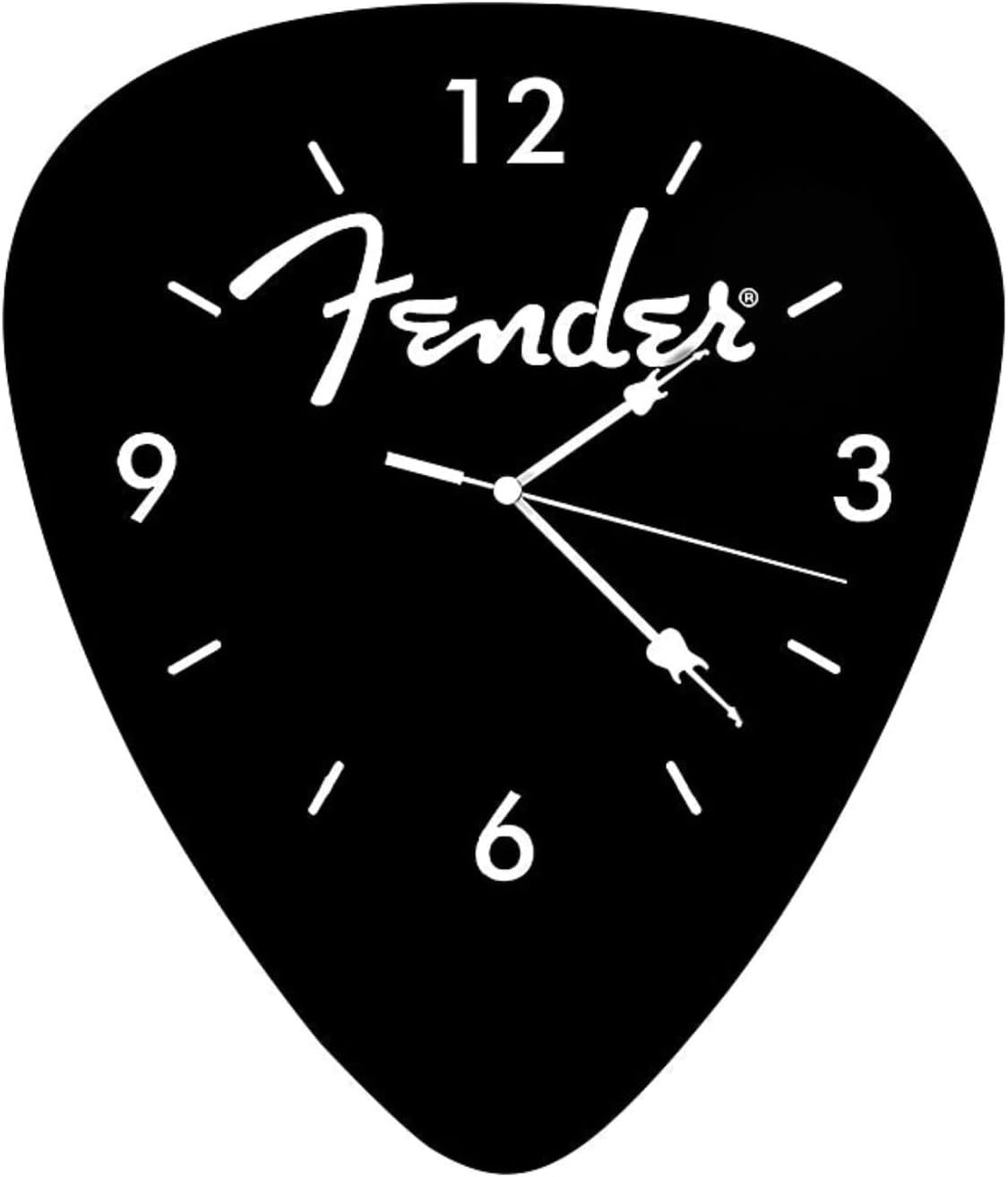 Fender Guitar Pick Wall Clock (Black)