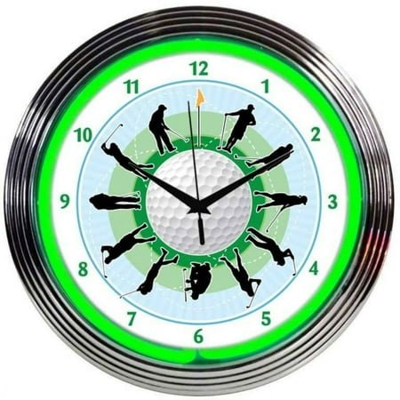 GOLF NEON CLOCK – 8GOLFR