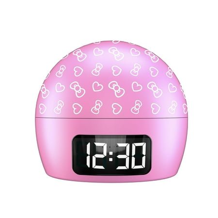 Hello Kitty Ambient Light Clock with Multi-Alarm – USB-Powered Projection Light & Clock with Cute Design