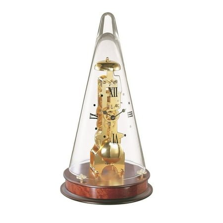 Hermle 22716070791 Leyton Mechanical Skeleton Table Clock - Mahogany