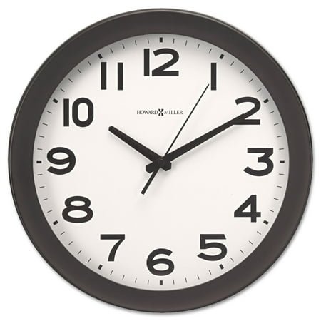 Howard Miller 13.5 X 13.5 Black, Beige and White Analog Round Wall Clock