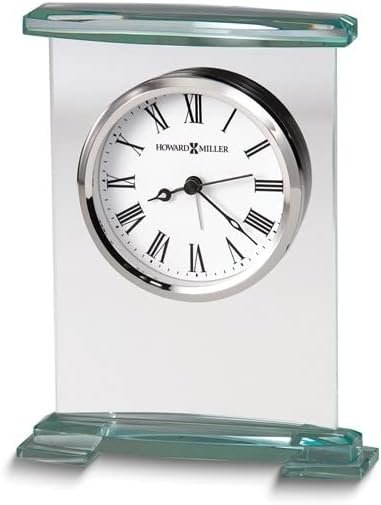 Howard Miller Augustine Quartz Alarm Glass Clock