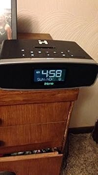 iHome iP90 Dual Alarm Clock Radio AM/FM Presets & Dock for iPod and iPhone (Black)