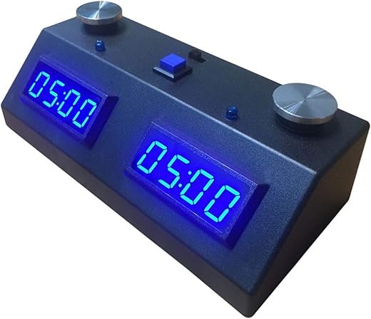 II Digital Chess Clock - Black/Blue