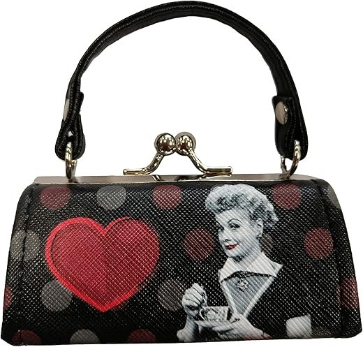 I Love Lucy Miniature Coin Purse with Polka Dots