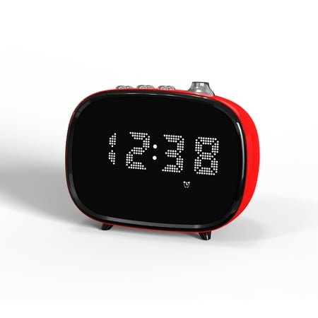 iTOMA Vintage Alarm Clock with Digital Display, Wireless Connection, and Vintage Decor