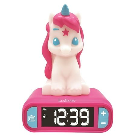 Lexibook - Unicorn Digital Alarm Clock, Pink color - RL800UNI