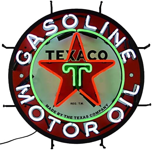 Neonetics 5TXOIL Texaco Gasoline Motor Oil Neon Sign