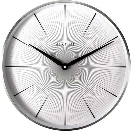 NEXTIME WALL CLOCK 2 SECONDS - WHITE