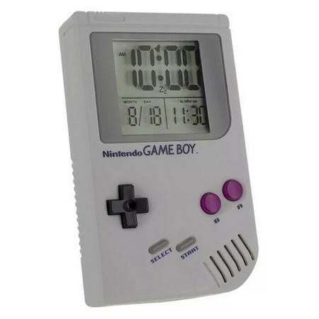 Paladone Officially Licensed Nintendo LCD Retro Digital Alarm Clock, Large Display