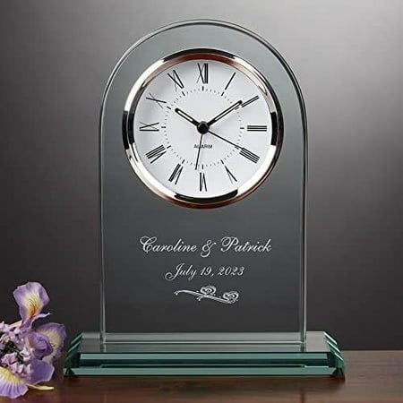 Personalization Universe Beloved Memories Engraved Wedding Clock