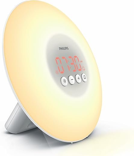 Philips Wake-Up Light Alarm Clock HF3500/01 with Sunrise Simulation