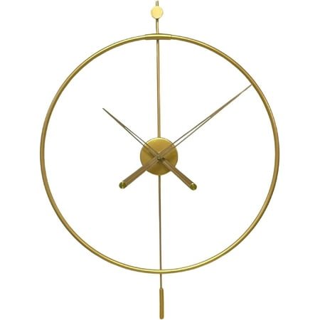 Ravston 20 Large Modern Round Wall Clock with Silent Non-Ticking Battery Powered Movement | Minimalist Masterpiece Metal Clock for Living Room, Home, Kitchen, Bedroom, Office, School Decor