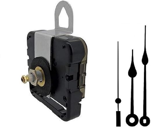 Seiko-SKP Quartz Clock Movement Kit with 5 Black Spade Hands for Dials up to 1/4