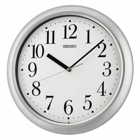 Seiko 12 Yori Round Wall Clock, Pearlized White Quartz, Analog QXA787SLH