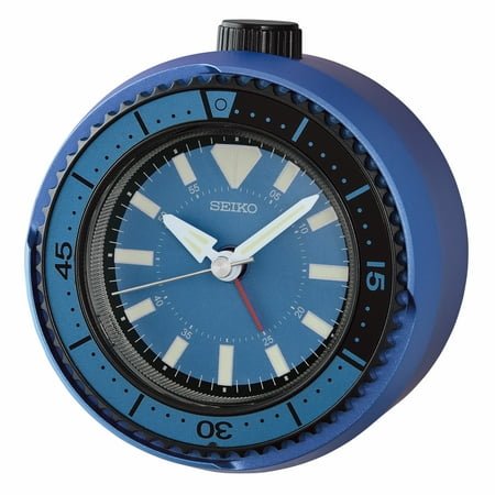 Seiko 4 Mai Modern Alarm, Metallic Blue QHE207ELH