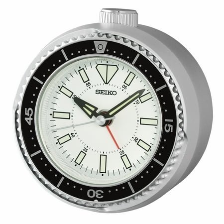 Seiko 4 Mai Modern Alarm, Silver QHE207SLH