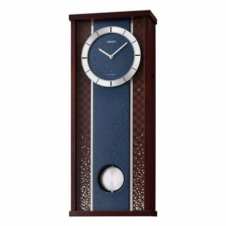 Seiko Blue River Pendulum Melody Clock, Brown QXM608BLH