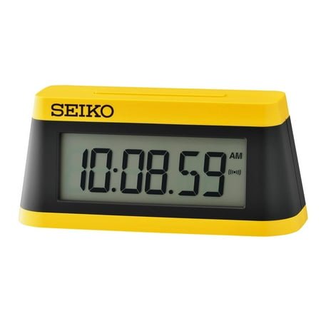 Seiko Modern Marathon Digital Beep Alarm Clock Black Digital QHL091YLH