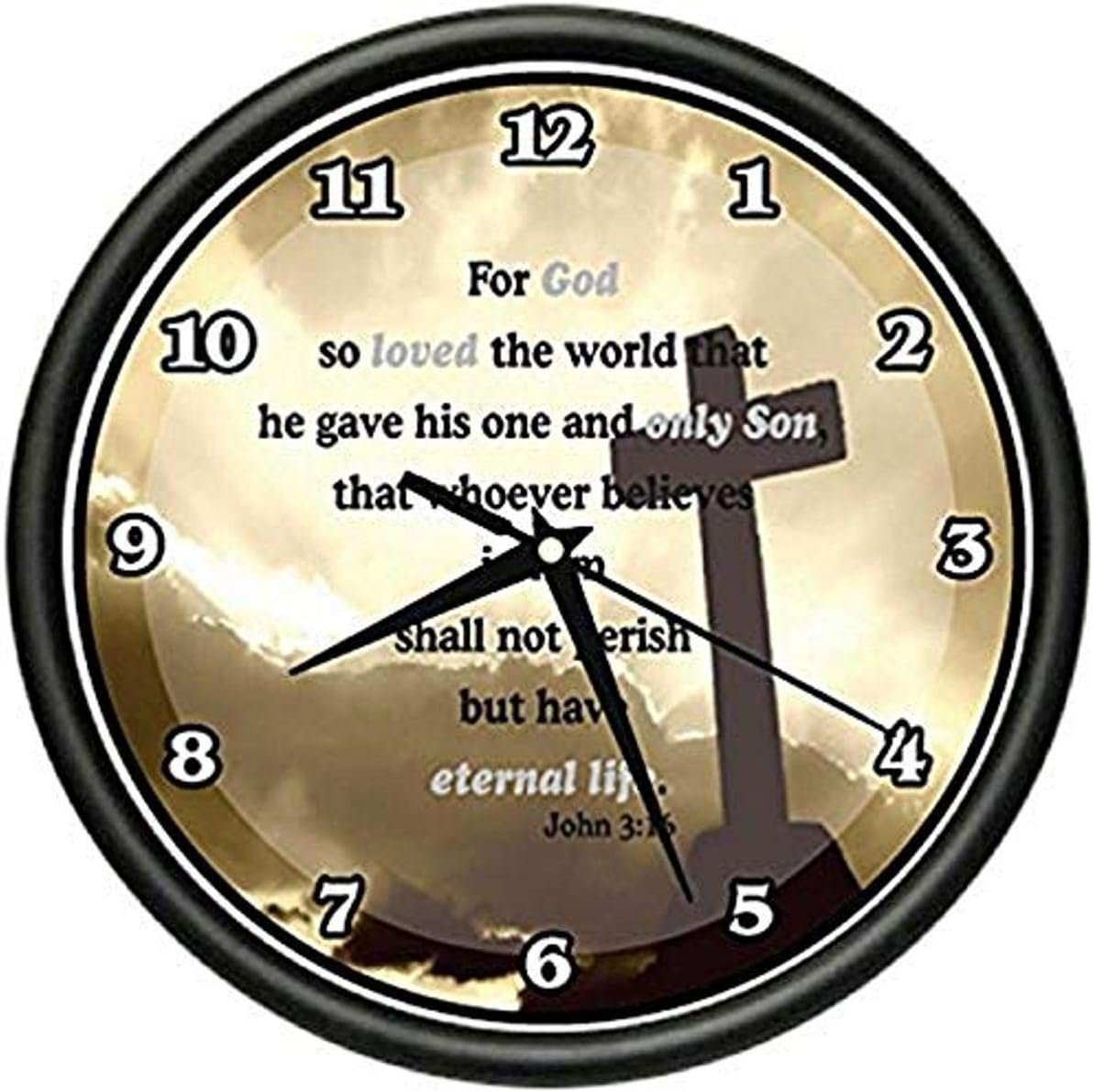 SignMission Beagle 3:16 Wall Clock god so Loved The World That he gave his one and only Son, John 316