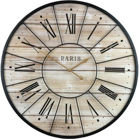 Sorbus 24 Quartz Battery French Country Retro Indoor Wall Clock, Lightweight